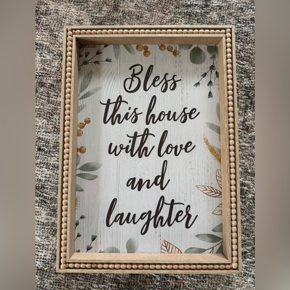 Other - Decorative Wall Art bless this house with love and laughter